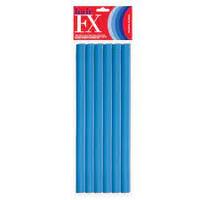 Hair FX Long Flexible Rollers Blue 12pk 