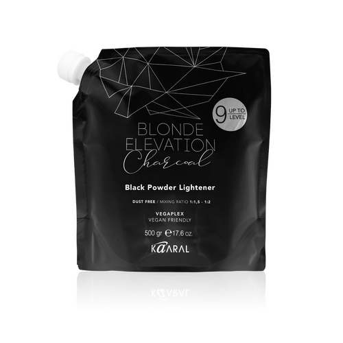 Blonde Elevation Charcoal Black Powder Lightener Up To 9 Level Lift 500gr