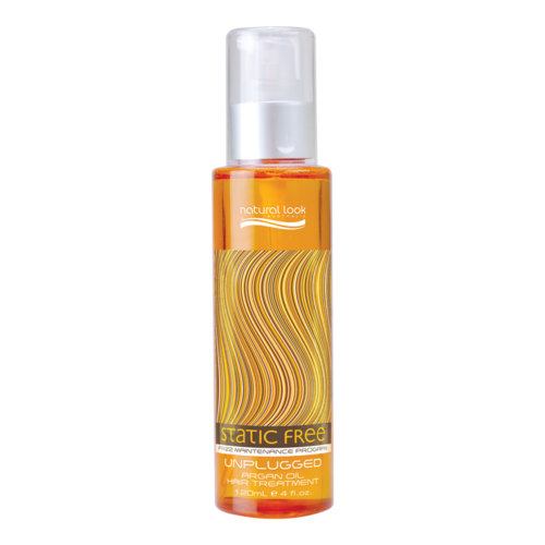 Natural Look Static Free Frizz Maintenance Program Unplugged Argan Oil Hair Treatment 120ml