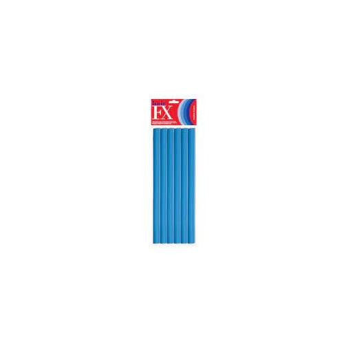 Hair FX Long Flexible Rollers Blue 12pk 