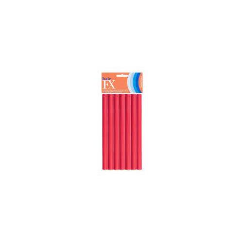 Hair FX Long Flexible Rollers Red 12pk