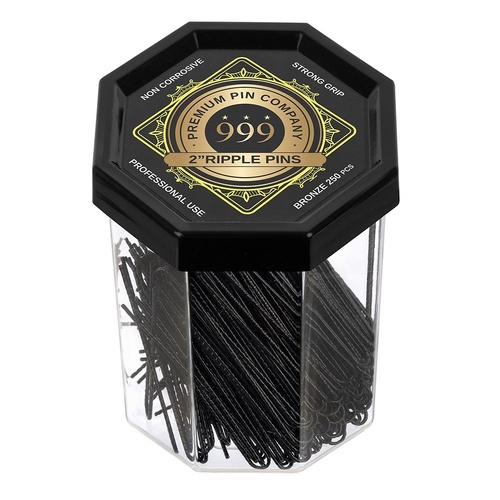 999 Premium Ripple Pins 2in Black 250g 