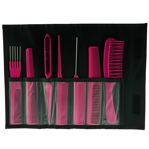 Salon Smart Folding Comb Set Pink
