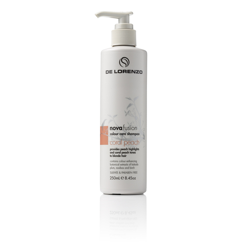 De Lorenzo Novafusion Colour Care Shampoo - Coral Peach 250ml