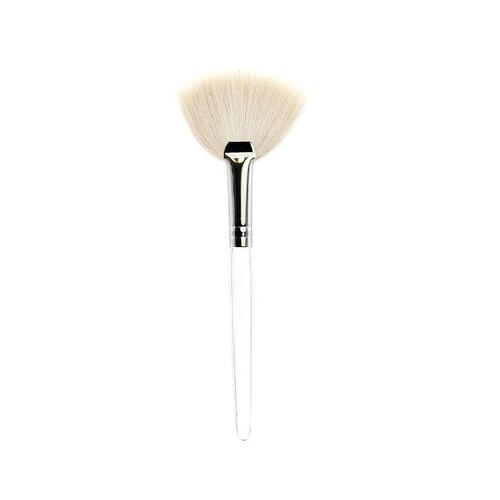 Facial Fan Soft Mask Brush - Clear short handle