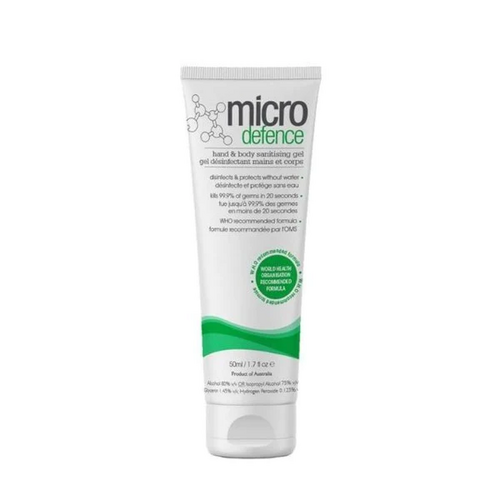 CaronLab Micro Defence Hand & Body Sanitising Gel Tube 50ml