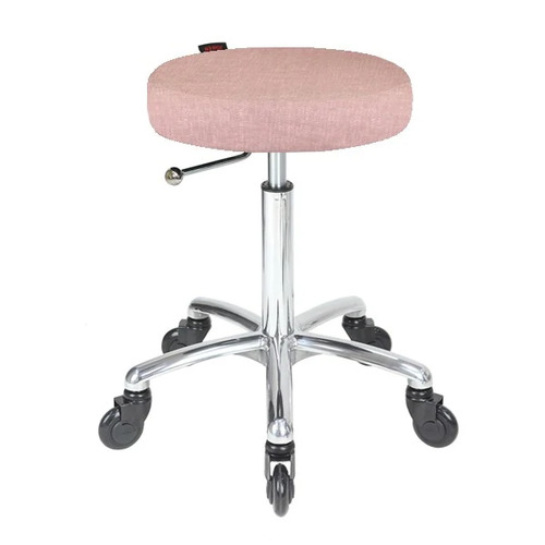 Turbo Stool Dusty Pink - Chrome Base
