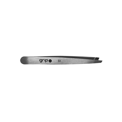 GRIP Stainless Steel SLANTED Tweezers