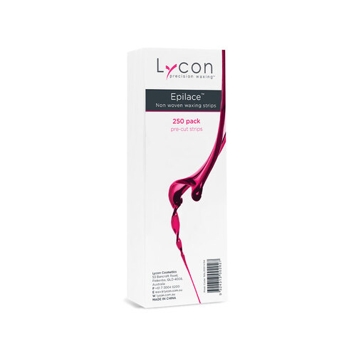 Lycon Epilace Pre Cut Waxing Strips 250pk 