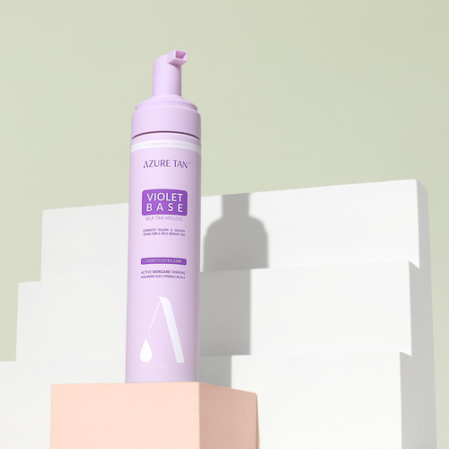 Azure Tan Self Tan Mousse - Violet Base - Dark  to Ultra Dark 200ml