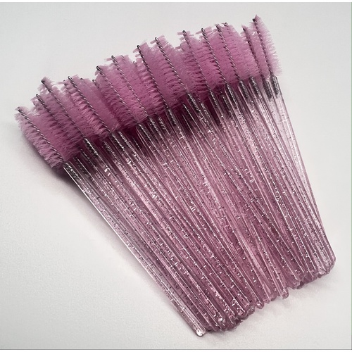 Mascara Wands Disposable 50pk - Glitter Pink