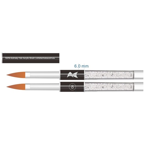 Artist Choice Pure Kolinsky Acrylic Brush #8