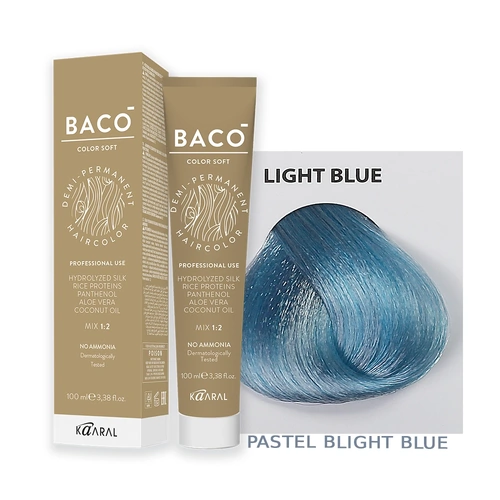 Kaaral Baco Hair Color Collection Soft Color Light Blue 100ml