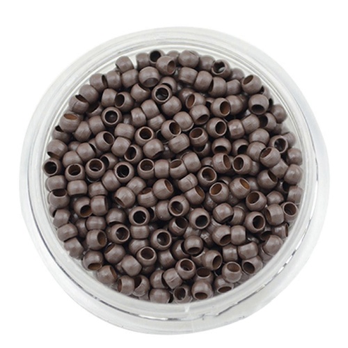 Art Hair Silicone Nano Rings Hair Extension Beads – 3.0mm #5 Brown 1000pce