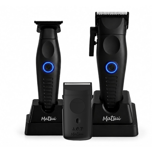 Matsui Art Of Precision Clipper, Trimmer & Foilshaver Combo Black