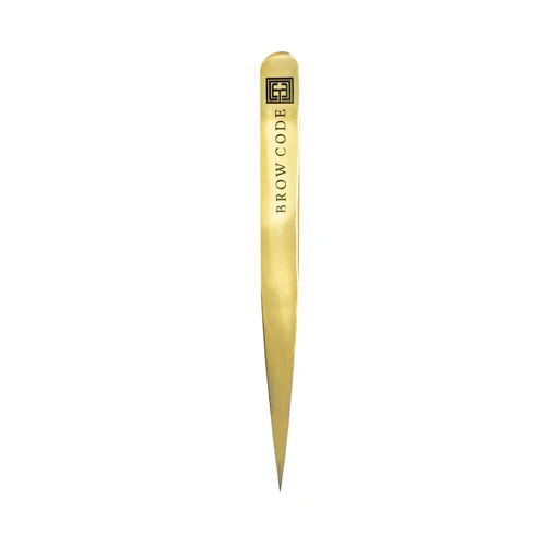 Brow Code Tweezers 100% Stainless Steel Pointed