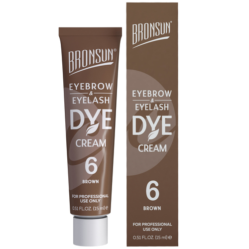 Bronsun #6 Brown Lash and Brow Cream Dye 15ml