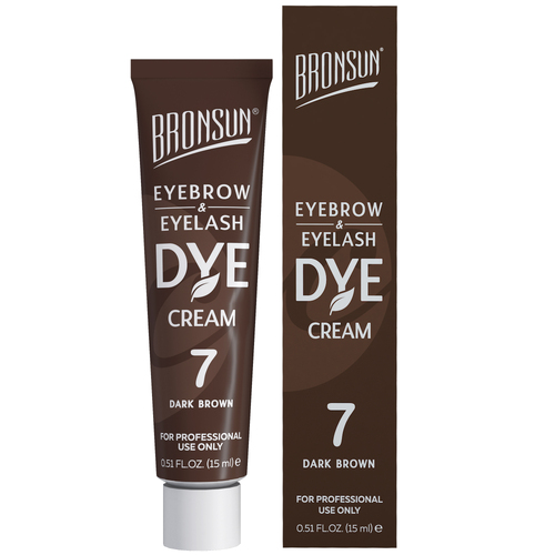 Bronsun #7 Dark Brown Lash and Brow Cream Dye 15ml