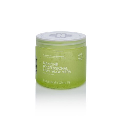 Mancine Hot Salt Body Scrub: Kiwi & Aloe 520g        