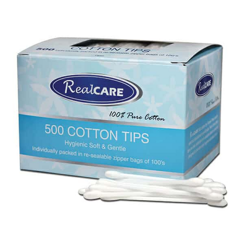 Cotton Tips Plastic 500pk   