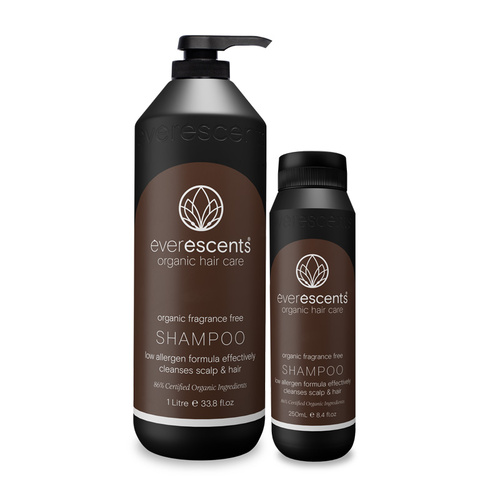 EverEscents Organic Fragrance Free Shampoo 1ltr