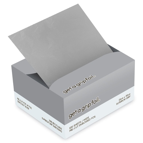 Get a Grip Foil - Pre-Cut Pop Up Foil Wide 500 Sheets - Seriously Silver