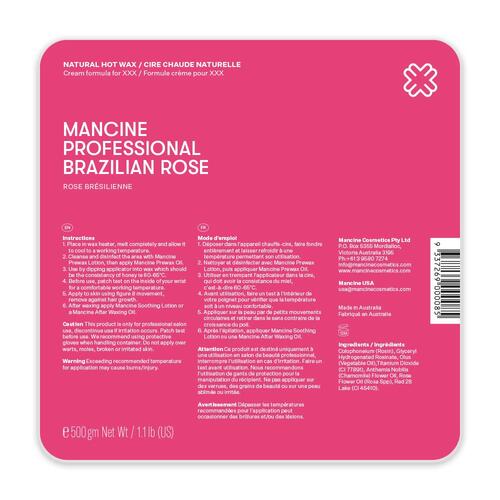 Mancine Hot Wax: Brazilian Rose 500g