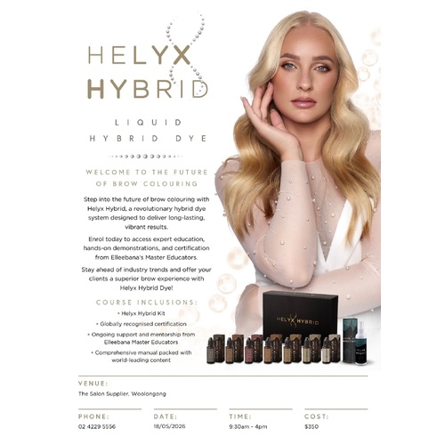 Elleebana Helyx Liquid Hybrid Dye Face to Face in store Training