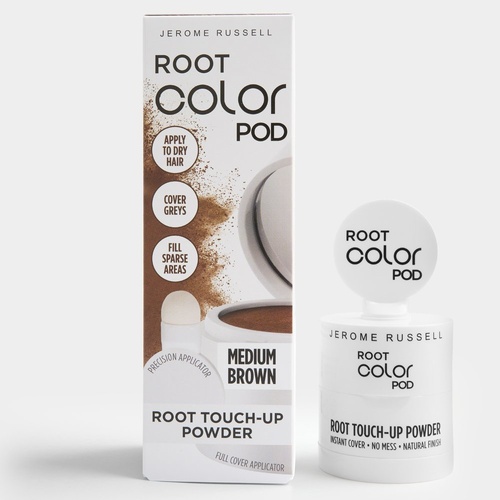Jerome Russell Root Color Pod - Root Touch Up Powder - Medium Brown 4g