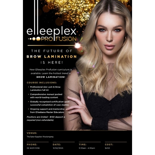 Elleebana Brow Lamination Face to Face in store Training