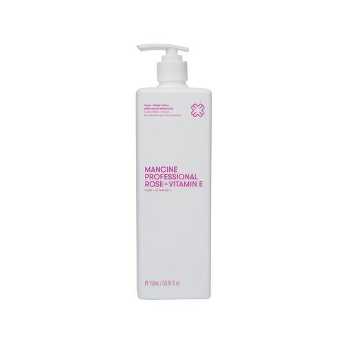 Mancine Hand & Body Lotion: Rose & Vitamin E 1 Litre