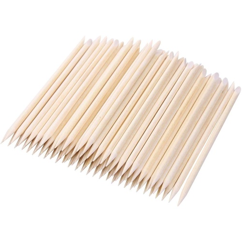 Orange Stick Manicure Wooden Point & Bevel 50 pk 15.2cm Long