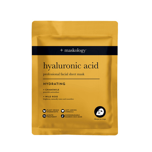 Maskology HYALURONIC ACID Professional Facial Sheet Mask - Box of 1 Sachet