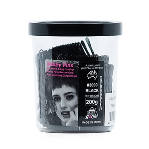 AM Williams 555 Bobby Pins Black 2inch 200g