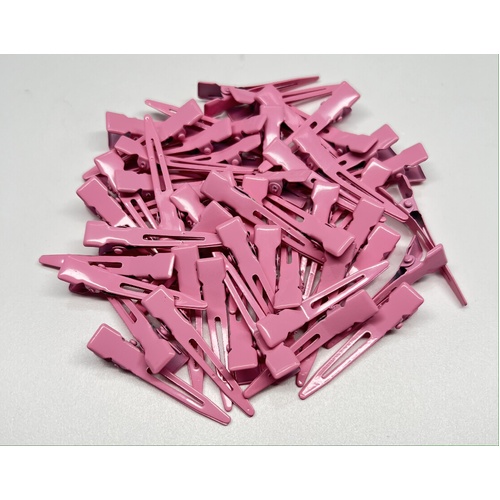 Single Prong Curl Clip Pink 50pk
