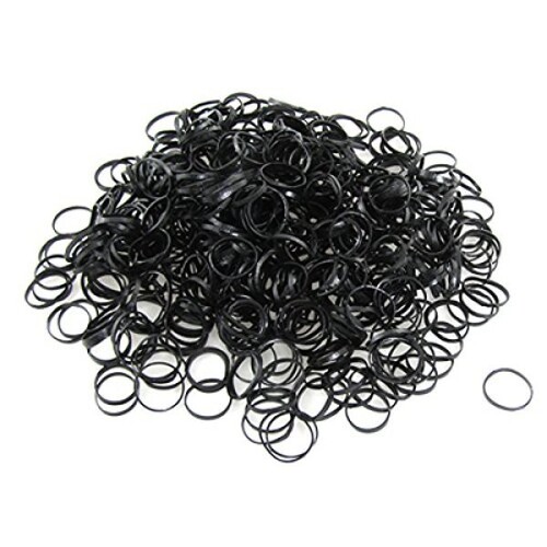 Hair Elastic Bands Black 12mm 250pk