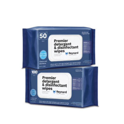 Reynard Premier Covid & SARS Detergent & Disinfectant Wipes Soft Pack - 50 Wipes