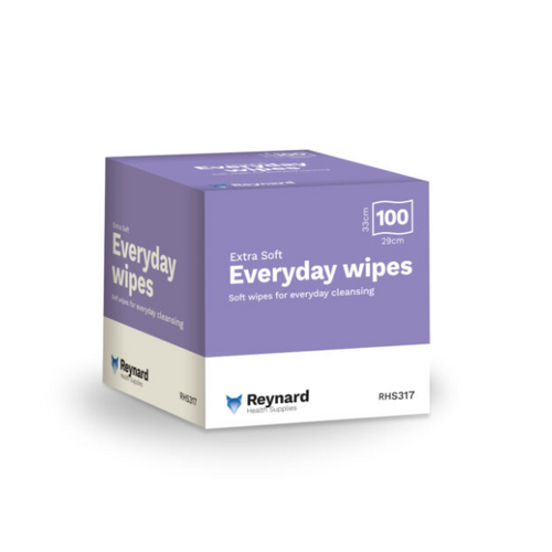 Reynard Everyday Soft Patient Facial Wipes 100pk Fibrella