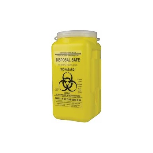 A.M Williams Sharps Disposal Unit 1.4ltr ASA Approved