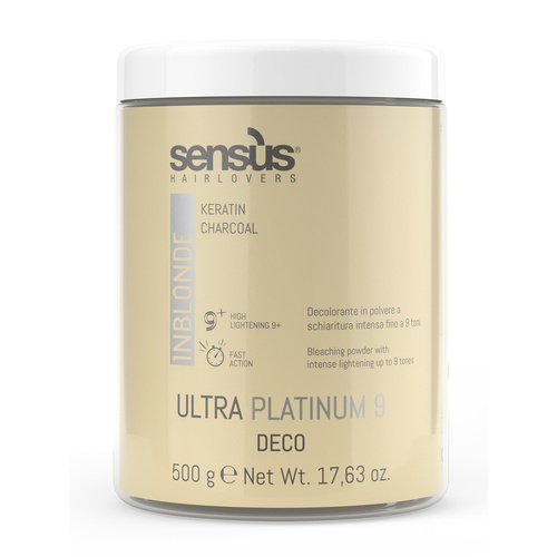Sensus InBlonde Ultra Platinum 9 Deco Keratin Charcoal 500gm