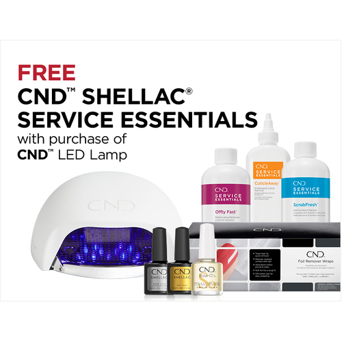 CND LED Lamp with FREE Shellac Service Essentials Pack.
