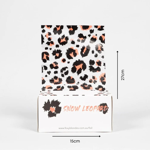 Foxy Blonde Snow Leopard Pop-Up Foils - 500 sheets 15cm x 27cm