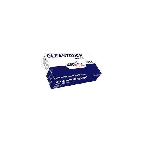 Mediflex Vinyl Gloves Powder Free Clear LRG   