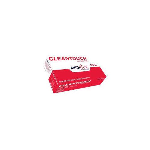  Mediflex Vinyl Gloves Powder Free Clear SML