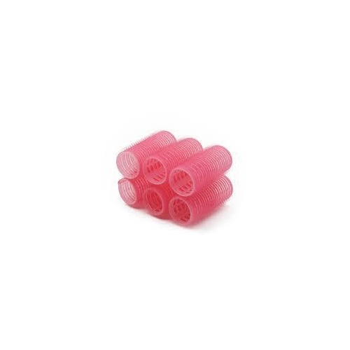 AM Williams Self Gripping Velcro Pink Rollers 44mm 6pk