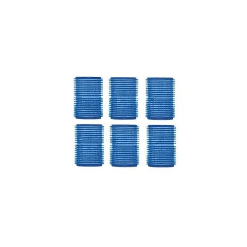 AM Williams Self Gripping Velcro Blue Rollers 55mm 6pk