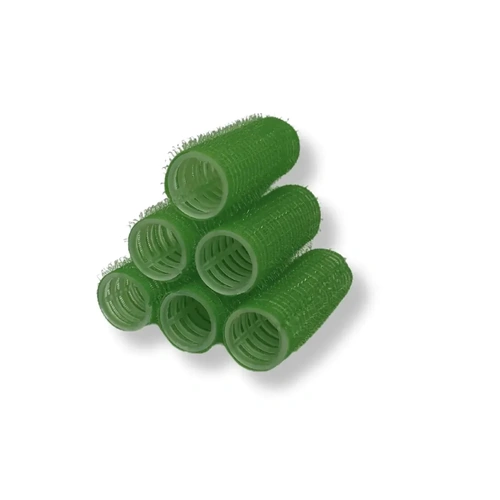 AM Williams Self Gripping Velcro Rollers Green 60mm 6pk
