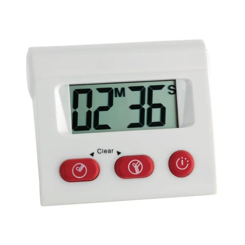 AM Williams Timer And Stopwatch With Battery, Big Display White, 80 x 70 mm